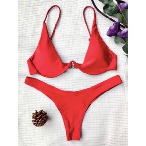 Push up plunge bathing suit